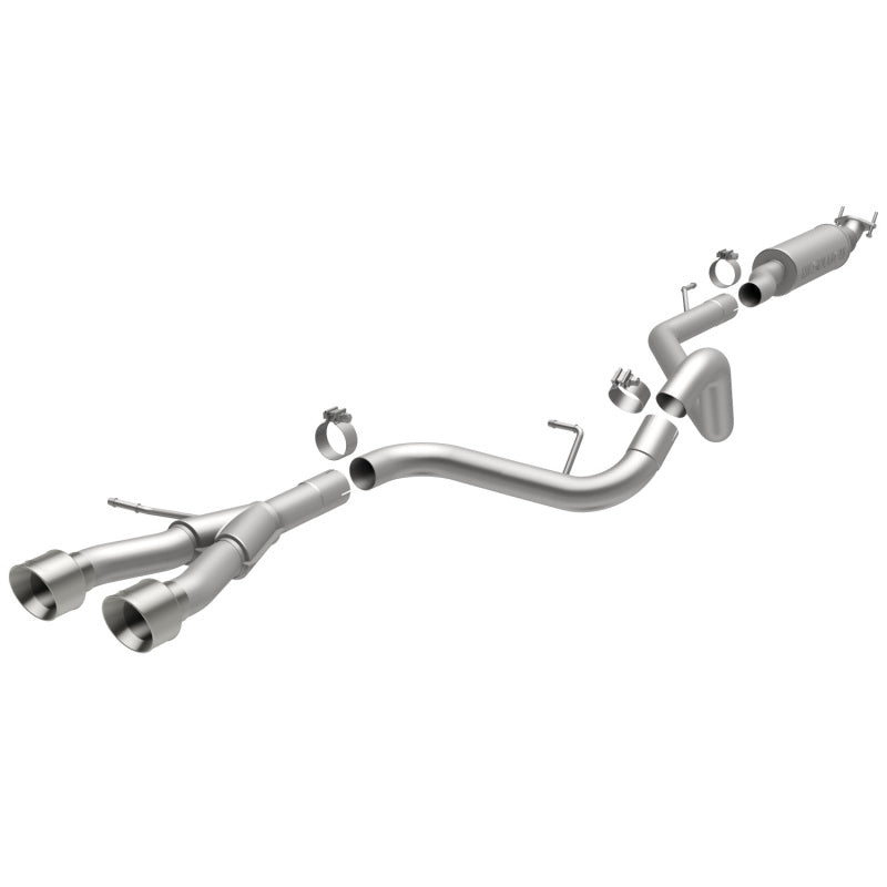 MagnaFlow 13 Hyundai Veloster 1.6L Turbo Dual Center Rear Exit Stainless Cat Back Perf Exhaust Magnaflow