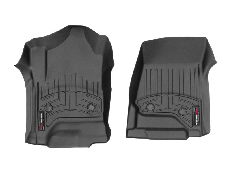 WeatherTech 2014+ Chevrolet Silverado 1500 Vinyl Front FloorLiner - Black (Fits Double / Crew Cab) WeatherTech
