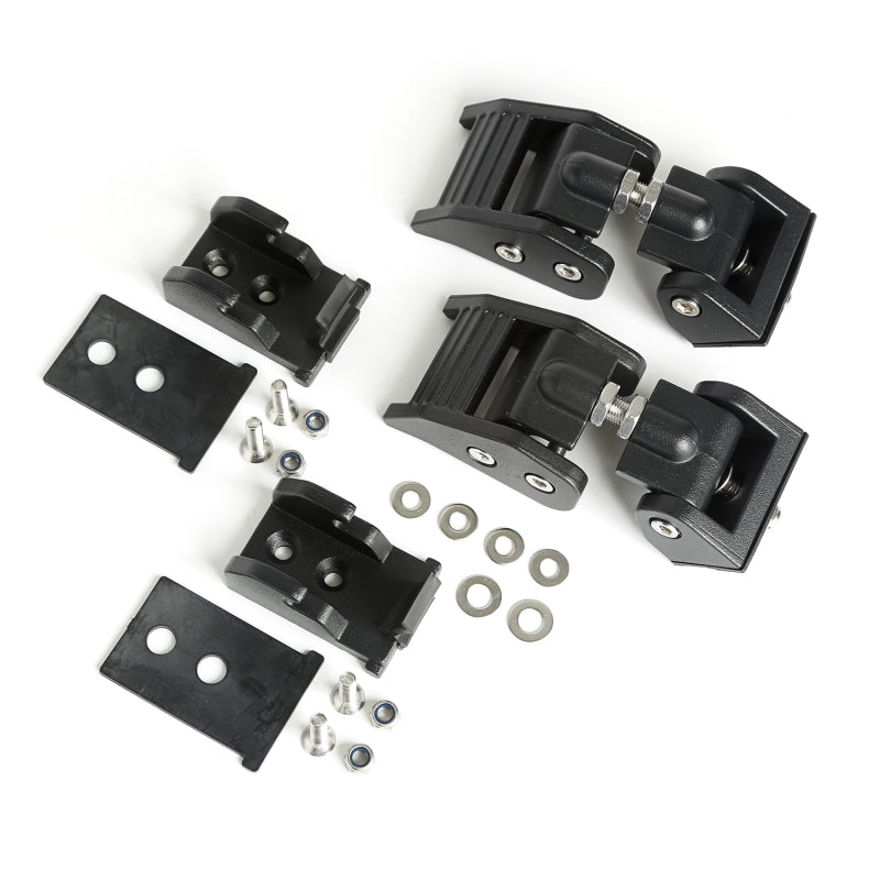 Rugged Ridge 97-06 Jeep Wrangler TJ Textured Black Hood Catches Rugged Ridge