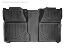 Load image into Gallery viewer, WeatherTech 07-13 Chevrolet Silverado Crew Cab Rear FloorLiner - Black WeatherTech