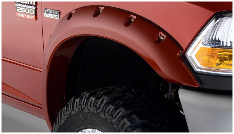 Bushwacker 10-18 Dodge Ram 2500 Fleetside Pocket Style Flares 4pc 76.3/98.3in Bed - Black Bushwacker