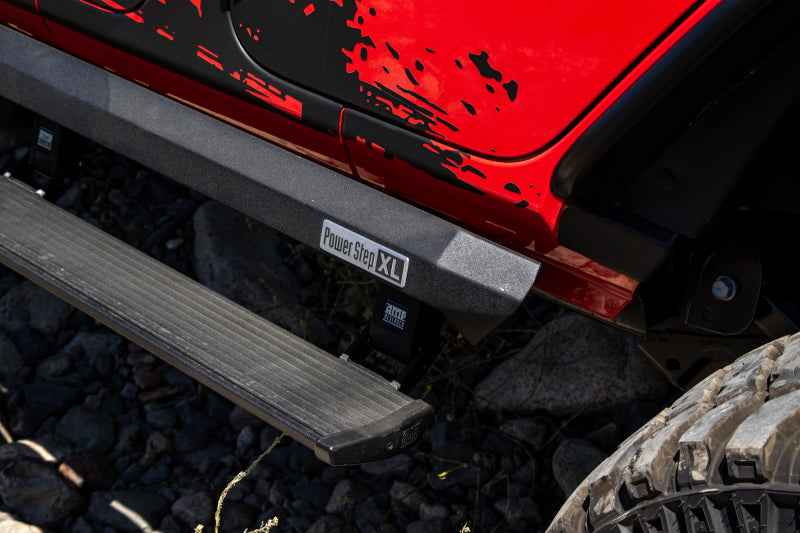 AMP Research 18-23 Jeep Wrangler JL 2DR PowerStep XL - Black (Incl OEM Style Illumination) AMP Research