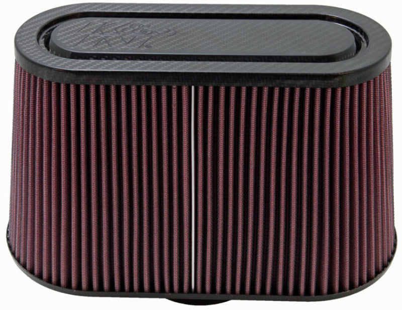 K&N Universal Filter with Carbon Fiber Top & Base-12in Base O/S Length x 6in Base O/S Width x 7in H K&N Engineering