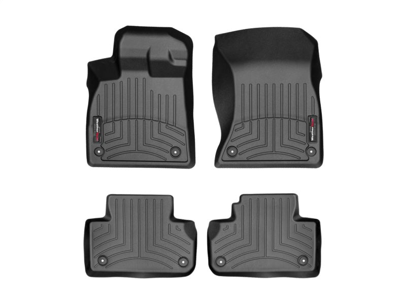WeatherTech 2018+ Audi Q5 Front And Rear FloorLiner - Black WeatherTech