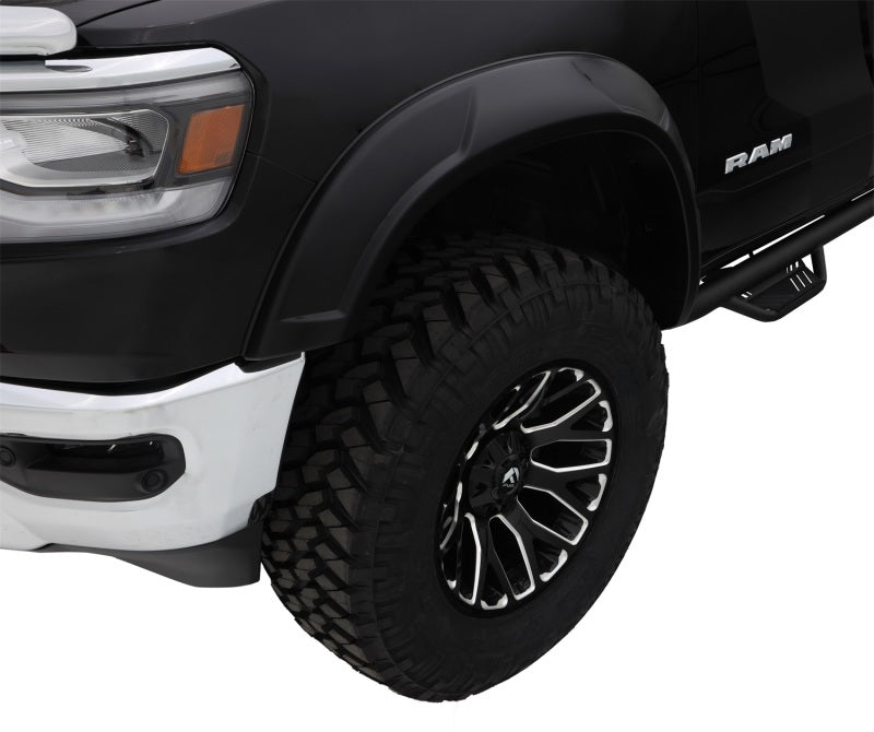 Bushwacker 19-22 Ram 1500 (Excl. Rebel/TRX) 76.3 & 67.4in Bed DRT Style Flares 4pc  - Blk / Smooth Bushwacker