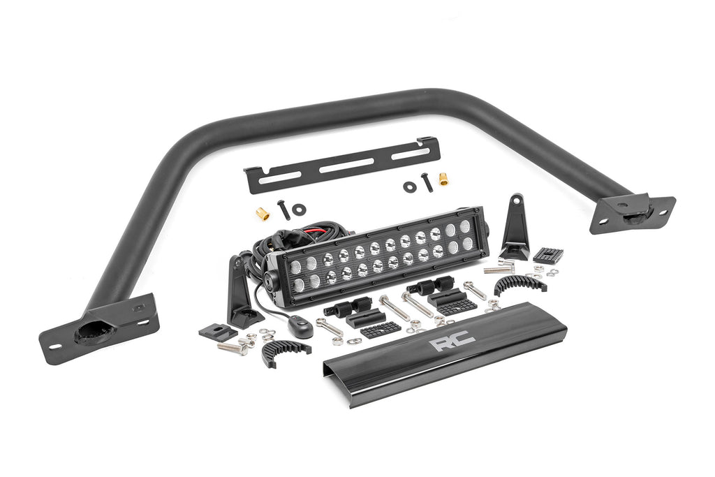 Safari Bar | 12" LED Light Bar | Black | Dual Row | OE Modular Steel | Ford Bronco (21-23) Rough Country