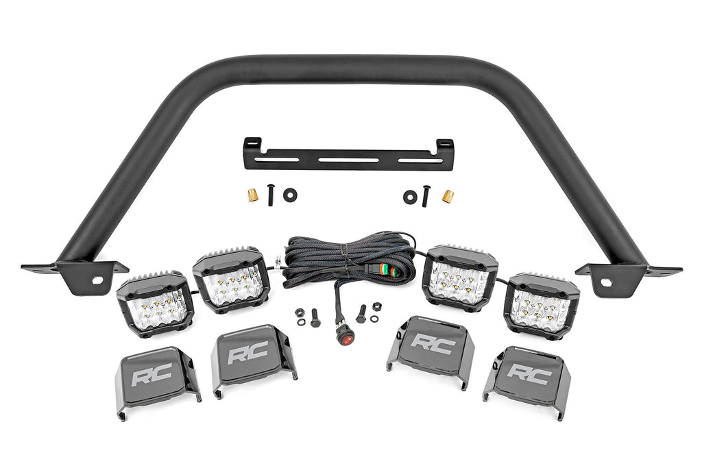 Safari Bar | 3" OSRAM (Quad) | Wide | OE Modular Steel | Ford Bronco (21-23) Rough Country