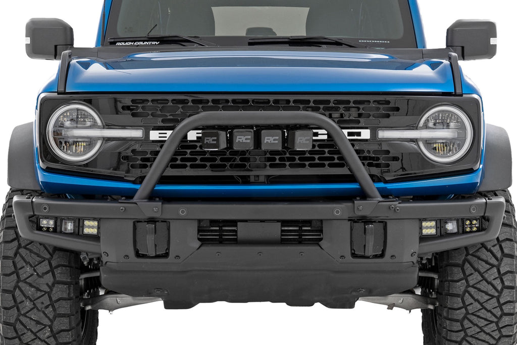 Safari Bar | 3" OSRAM (Quad) | Wide | OE Modular Steel | Ford Bronco (21-23) Rough Country
