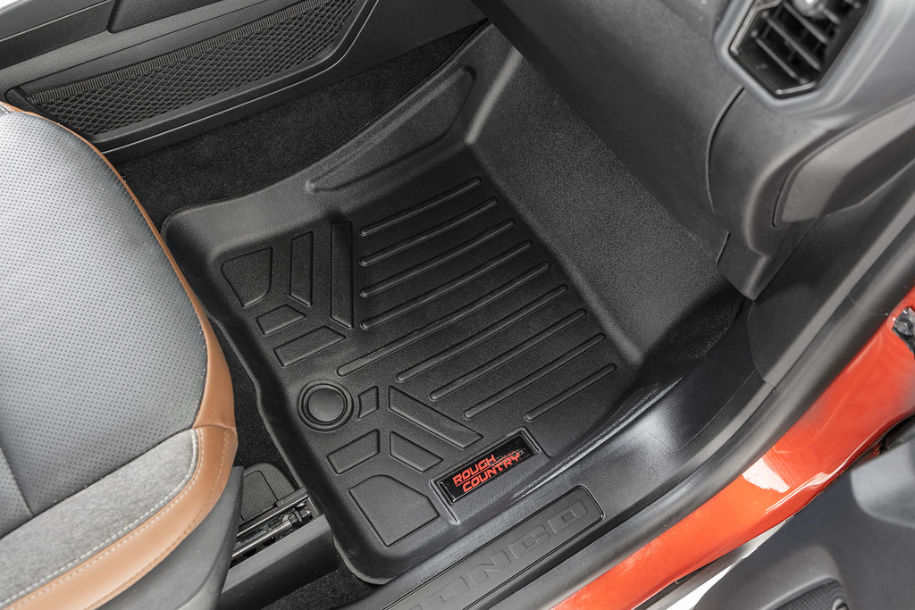 Floor Mats | FR & RR | Ford Bronco Sport 4WD (2021-2023) Rough Country