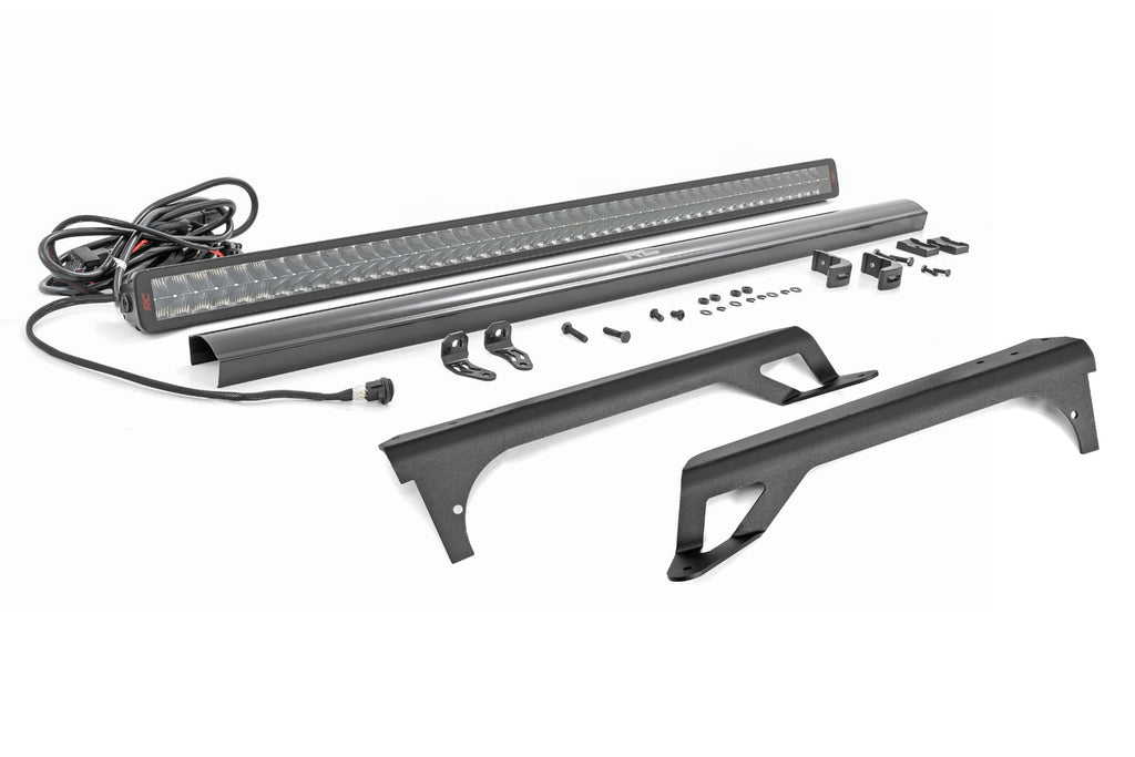 LED Light | Windshield Mount | 50andquot; Spectrum Dual Row | Jeep Wrangler TJ (97-06) Rough Country