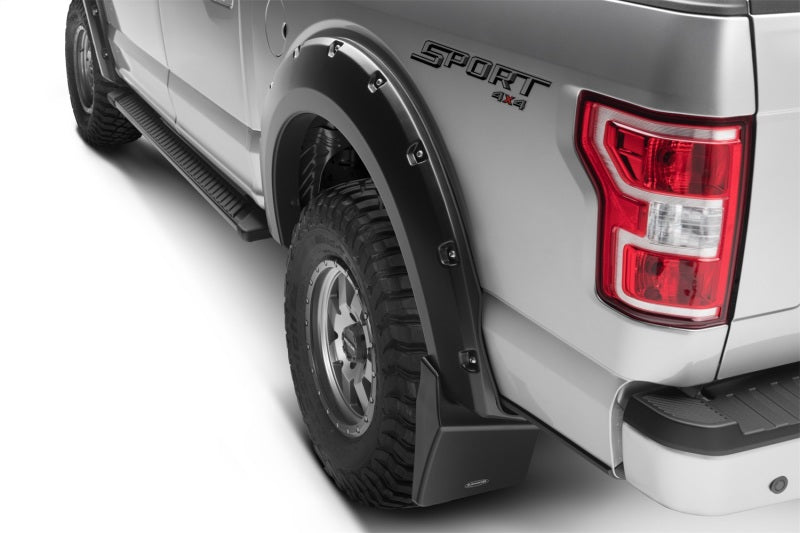 Bushwacker 14-21 Toyota Tundra Trail Armor Rear Mud Flaps (Fits Pocket Style Flare) Bushwacker