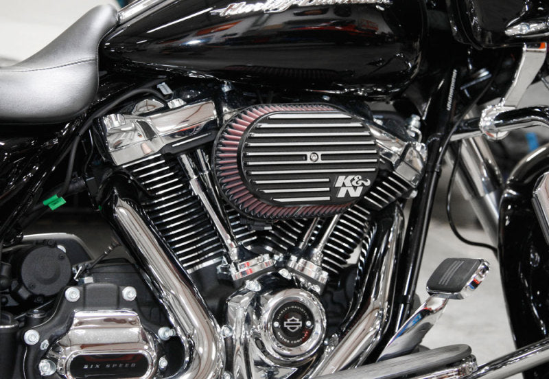 K&N Street Metal Intake System for 02-06 Harley Davidson Road King F/I 88cl Side Draft Dyna/Softail K&N Engineering