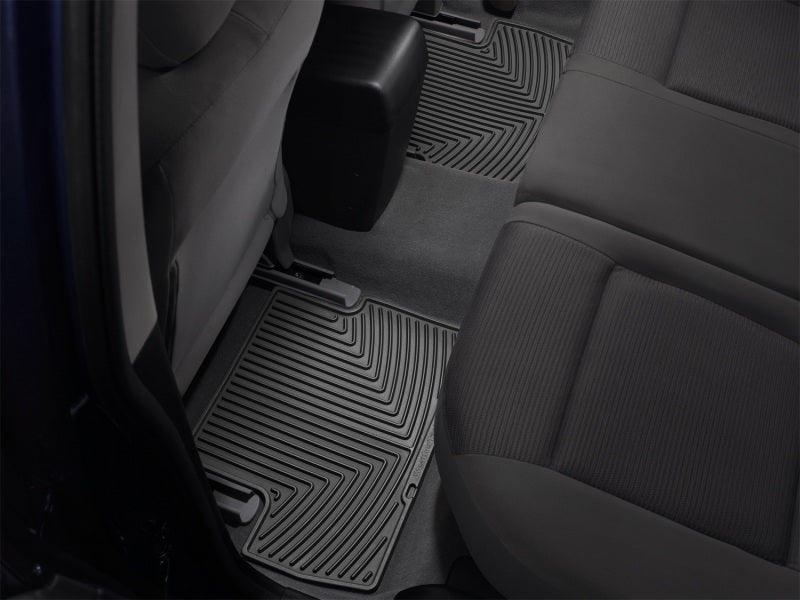 WeatherTech 96 GMC Rally Van Rear Rubber Mats - Black WeatherTech