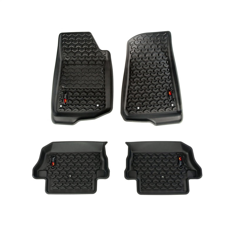 Rugged Ridge Floor Liner Kit Black F/R 18-20 Jeep Wrangler JL 2Dr Rugged Ridge