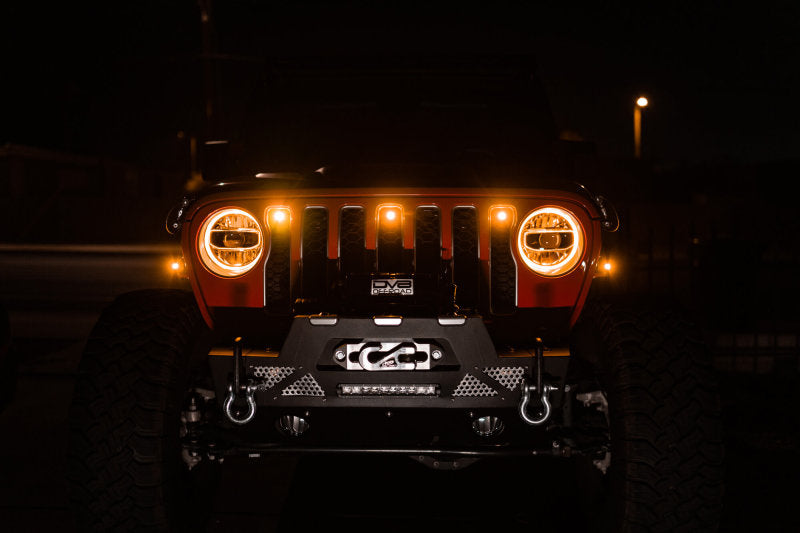 DV8 Offroad 2018+ Jeep JL Grill Amber Marker Lights DV8 Offroad