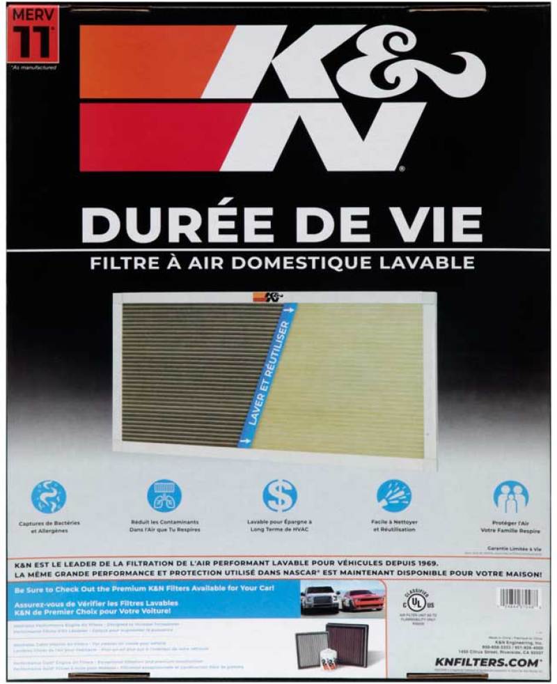 K&N HVAC Filter - 16 x 20 x 1 K&N Engineering