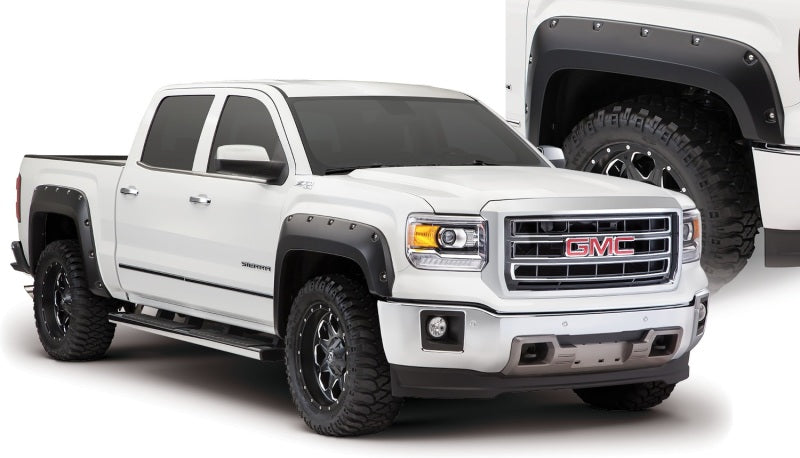 Bushwacker 14-15 GMC Sierra 1500 Pocket Style Flares 4pc - Black Bushwacker