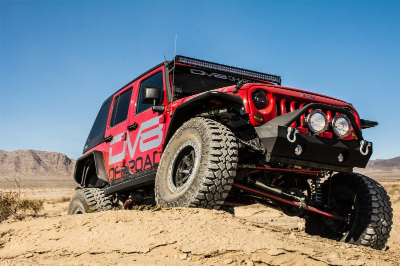 DV8 Offroad 07-18 Jeep Wrangler JK Front & Rear Flat Tube Fenders DV8 Offroad