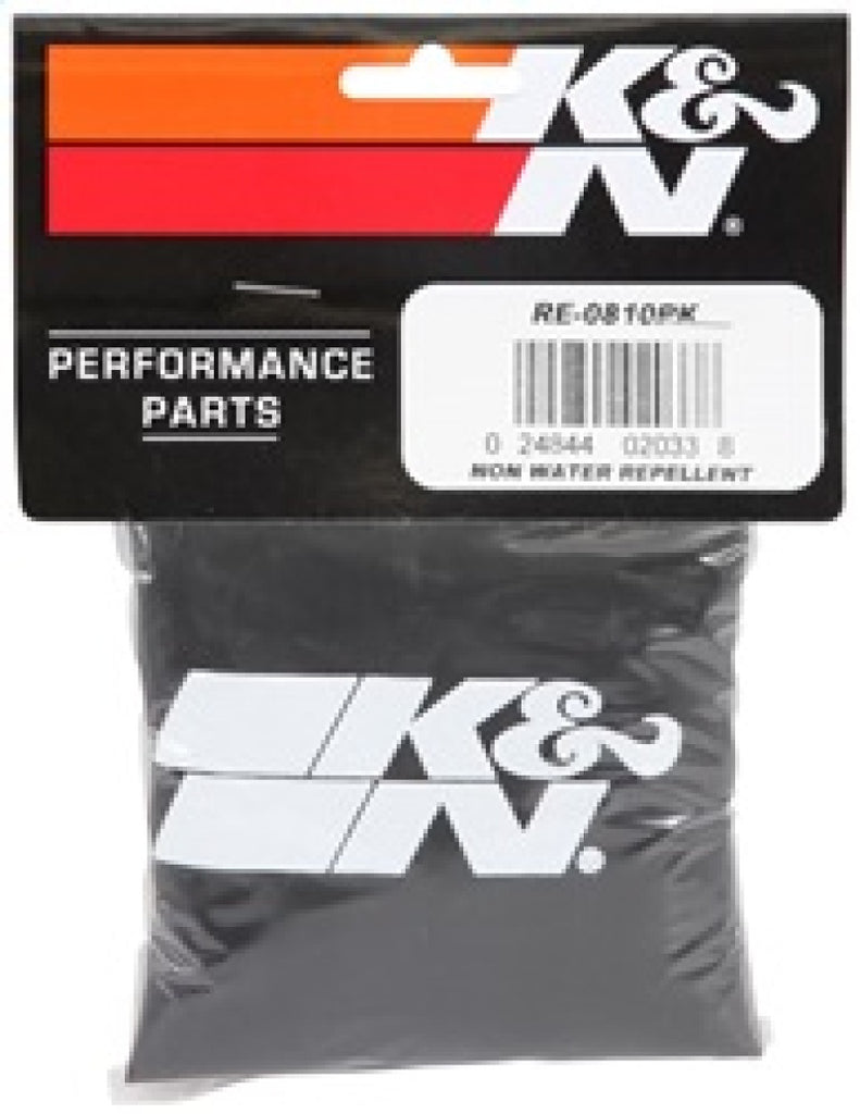 K&N Universal Round Tapered Filter Wrap - Black - 6in Base ID x 4.625in Top ID x 9in Height K&N Engineering