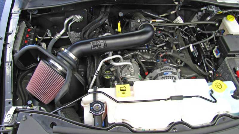 K&N 10-11 Jeep Liberty 3.7L V6 High Flow Performance Intake Kit K&N Engineering