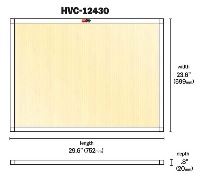 K&N HVAC Filter - 24 x 30 x 1 K&N Engineering
