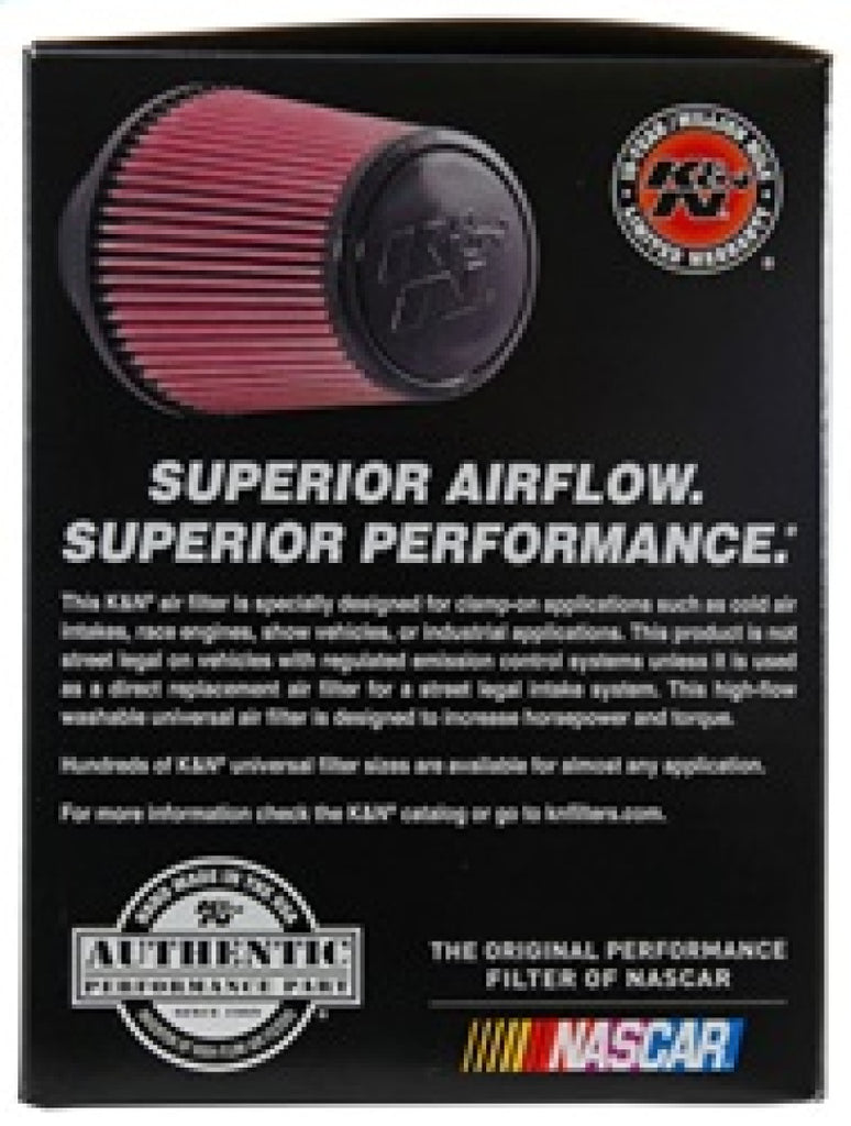 K&N Universal Air Filter (4in. Flange / 6in. Base OD / 4-5/8in. Top OD / 6in. Height) K&N Engineering