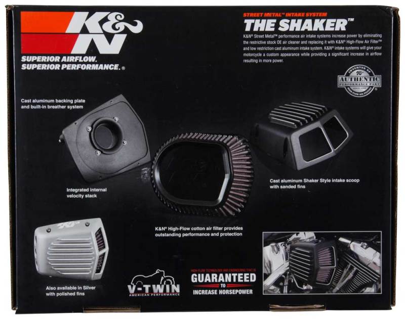 K&N Street Metal Intake System for 01-16 Harley Davidson – Extreme