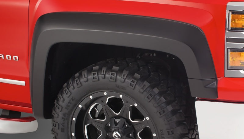 Bushwacker 15-18 Chevy Silverado 2500 HD Extend-A-Fender Style Flares 2pc - Black Bushwacker