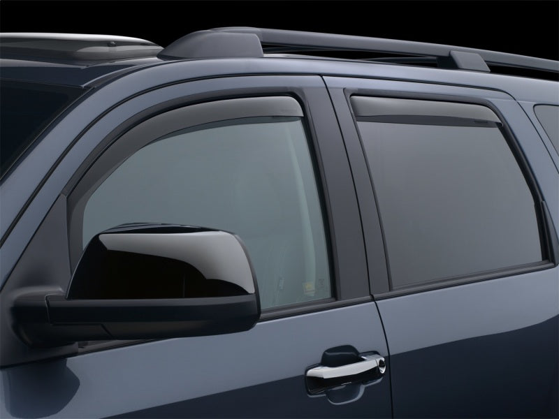 WeatherTech 08+ Toyota Sequoia Front and Rear Side Window Deflectors - Dark Smoke WeatherTech