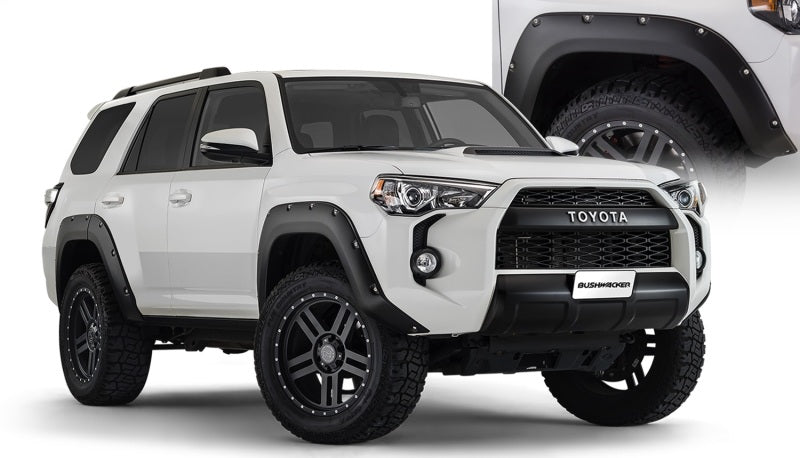 Bushwacker 14-18 Toyota 4Runner Pocket Style Flares 4pc Excludes Limited - Black Bushwacker