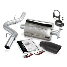 Load image into Gallery viewer, Banks Power 04-06 Jeep 4.0L Wrangler Unlimited Monster Exhaust Sys - SS Single Exhaust w/ Black Tip Banks Power