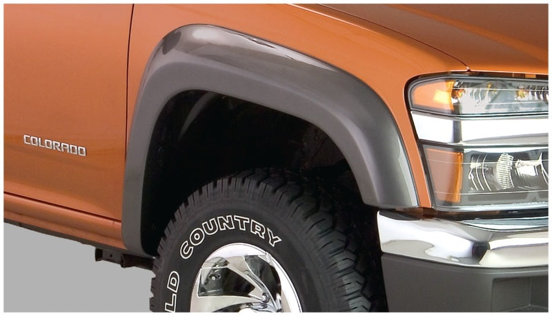 Bushwacker 04-12 GMC Canyon Extend-A-Fender Style Flares 2pc - Black Bushwacker