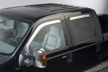 Load image into Gallery viewer, Putco 99-16 Ford SuperDuty Crew Cab (Set of 4) Element Chrome Window Visors Putco