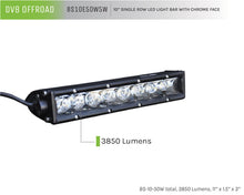 Load image into Gallery viewer, DV8 Offroad SL 8 Slim 10in Light Bar Slim 50W Spot 5W CREE LED - Black DV8 Offroad