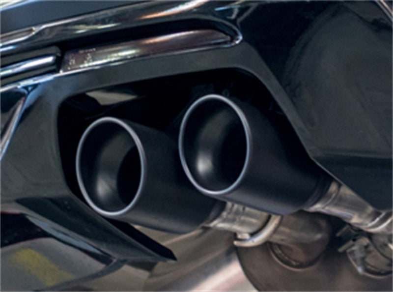 Borla 2016 Chevy Camaro V8 SS AT/MT ATAK Rear Section Exhaust w/ Dual Mode Valves Ceramic Black Borla