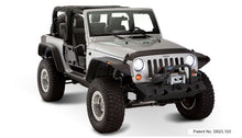Load image into Gallery viewer, Bushwacker 07-18 Jeep Wrangler Flat Style Flares 4pc Fits 2-Door Sport Utility Only - Black Bushwacker