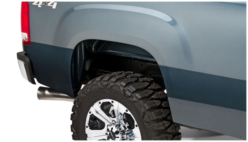 Bushwacker 07-13 GMC Sierra 1500 Fleetside Extend-A-Fender Style Flares 2pc 69.3in Bed - Black Bushwacker