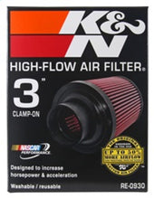 Load image into Gallery viewer, K&amp;N Universal Rubber Filter - Round Tapered 6in Base OD x 3in Flange ID x 6in H K&amp;N Engineering