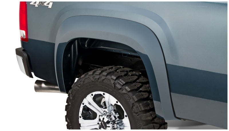 Bushwacker 07-13 GMC Sierra 1500 Fleetside Extend-A-Fender Style Flares 4pc 69.3in Bed - Black Bushwacker