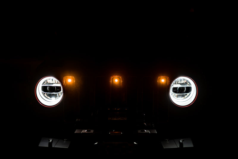 DV8 Offroad 2018+ Jeep JL Grill Amber Marker Lights DV8 Offroad