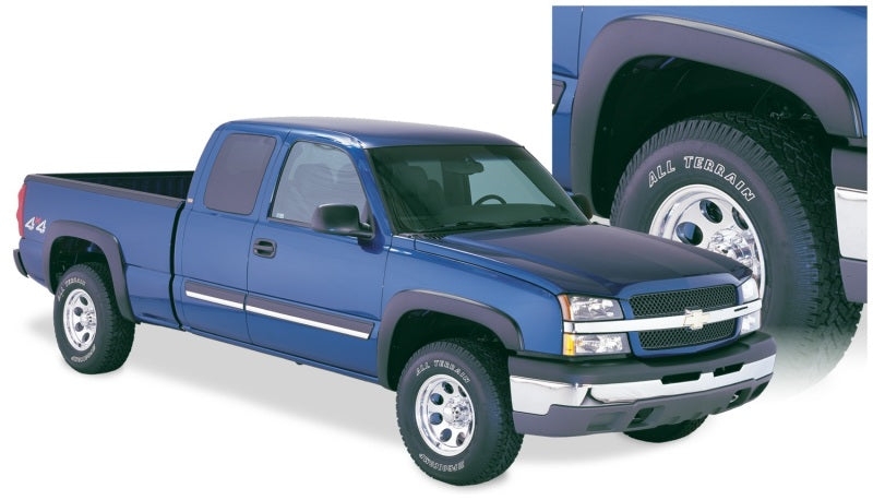 Bushwacker 07-07 Chevy Silverado 1500 Classic Fleetside OE Style Flares 4pc - Black Bushwacker