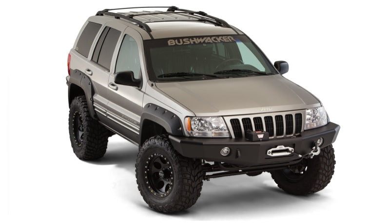 Bushwacker 99-04 Jeep Grand Cherokee Cutout Style Flares 4pc - Black Bushwacker