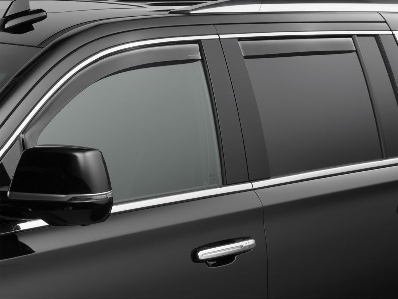 WeatherTech 2015+ Chevrolet Suburban Front and Rear Side Window Deflectors - Dark Smoke WeatherTech