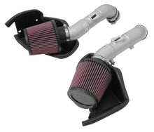 Load image into Gallery viewer, K&amp;N 14-15 Infiniti Q50 3.7L V6 Dual Silver Typhoon Short Ram Intakes K&amp;N Engineering