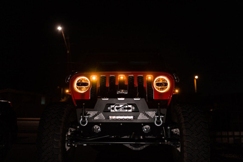 DV8 Offroad 2018+ Jeep JL Grill Amber Marker Lights DV8 Offroad