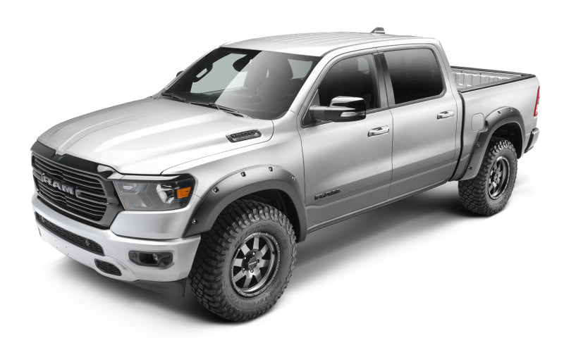 Bushwacker 19-22 Ram 1500 (Excl. Rebel/TRX) 76.3 & 67.4in Bed Forge Style Flares 4pc - Tex. Blk Bushwacker