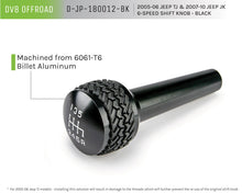 Load image into Gallery viewer, DV8 Offroad 2005-2010 Jeep TJ/JK 6-Speed Shift Knob Black Finish DV8 Offroad