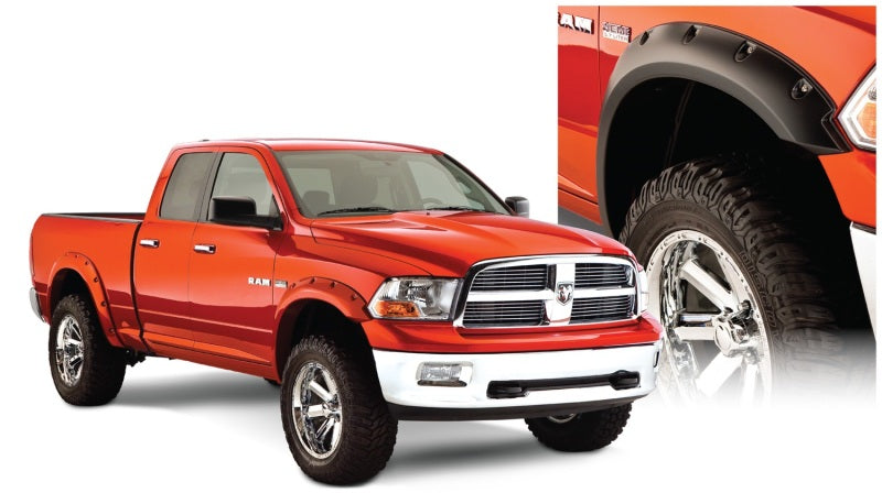 Bushwacker 06-08 Dodge Ram 1500 Fleetside Pocket Style Flares 4pc 97.9/98.3in Bed - Black Bushwacker