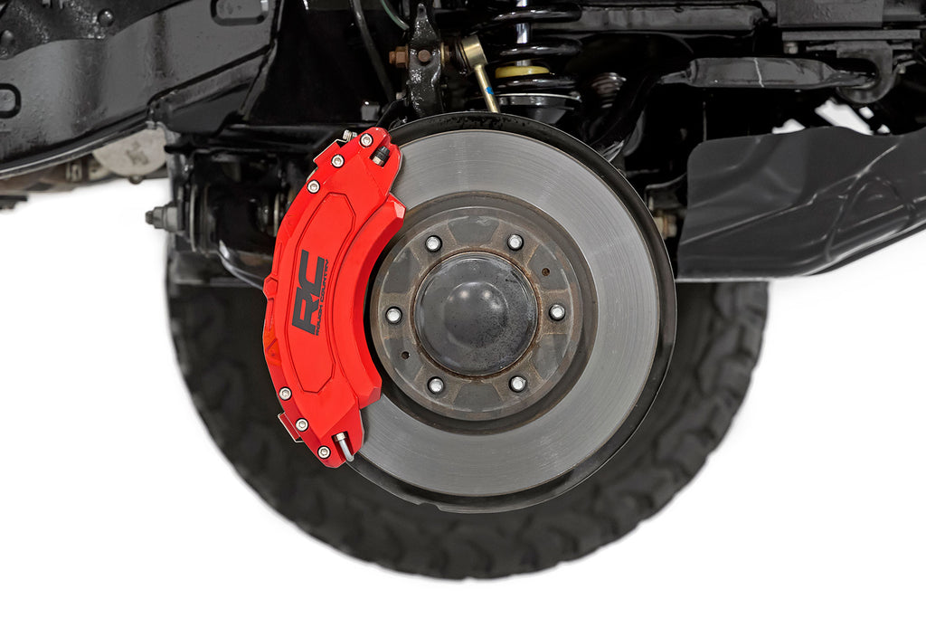 Caliper Covers | Front and Rear | Red | Elec Brakes | Ford Expedition/F-150/Raptor Rough Country