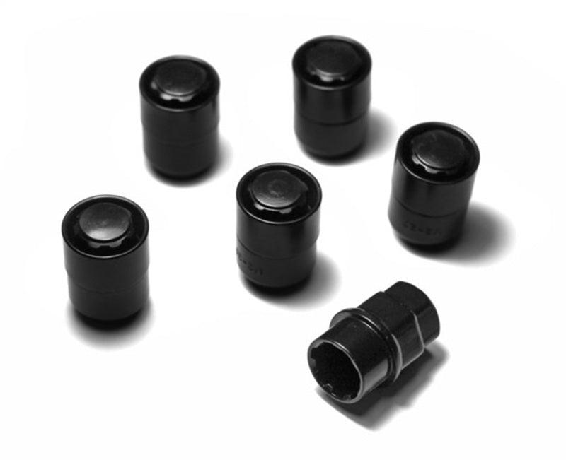 Rugged Ridge Five Piece Wheel Lock Set 1/2 -20 Thread Black Rugged Ridge